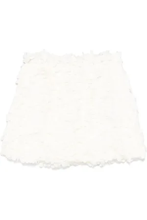DOUUOD KIDS Floral-appliqué skirt