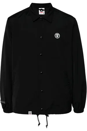 A Bathing Ape Logo-patch long-sleeved jacket