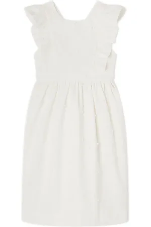 BONPOINT Frida floral-appliqu?? cotton dress