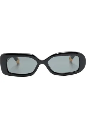 Jacquemus Les Lunettes Rond Carr?? asymmetric sunglasses