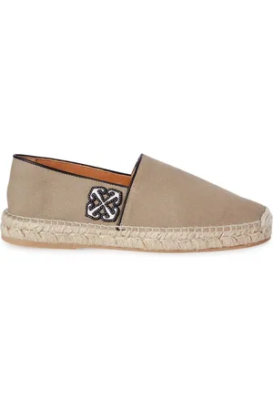 OFF-WHITE Anglette Arrow-appliqu?? espadrilles