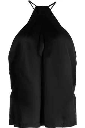 NILI LOTAN Edwige halterneck silk top