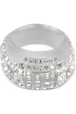 Balmain Clear rhinestone ring