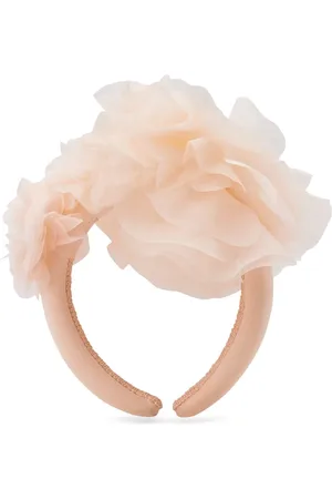 Maison Ava Floral-appliqu?? beaded headband