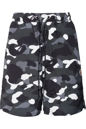 A Bathing Ape Camouflage-pattern drawstring shorts
