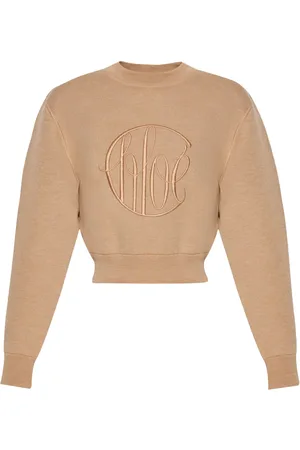 Chloé Embroidered-logo wool jumper