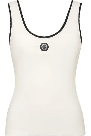 Philipp Plein Ribbed tank top