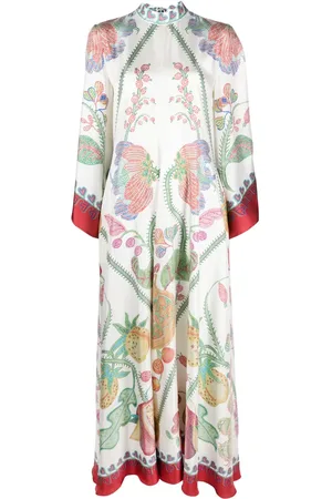 La DoubleJ Magnifico Flower Placée-print dress