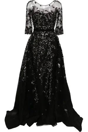 Saiid Kobeisy Sequin-embellished tulle gown