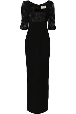 V:PM ATELIER Flora scoop-neck gown