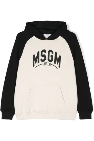 Msgm Logo-appliqu?? cotton hoodie
