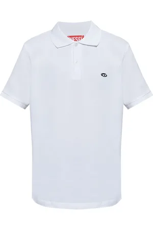 Diesel Logo-appliqué cotton polo t-shirt