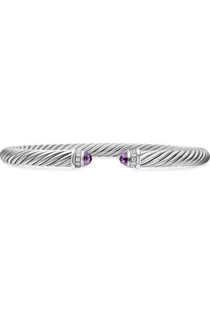 David Yurman Sterling Classic Cable diamond bracelet (5mm)