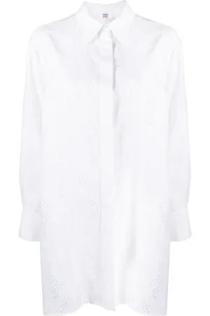 Chloé X Eres Patricia broderie-anglaise shirtdress