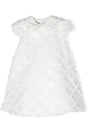 LA STUPENDERIA Floral-lace appliqué dress