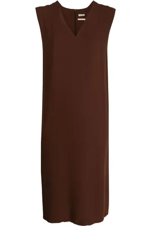 Hermès 1990-2000s sleeveless midi silk dress