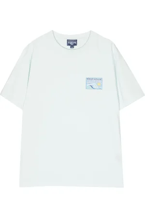 Maison Kitsuné X Vilebrequin wave-print T-shirt