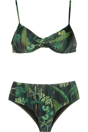 Lygia & Nanny Verônica leaf-print bikini