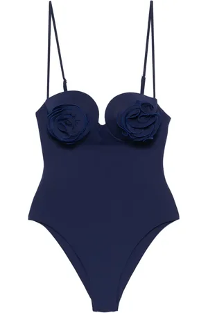 MAGDA BUTRYM Floral-appliqué swimsuit