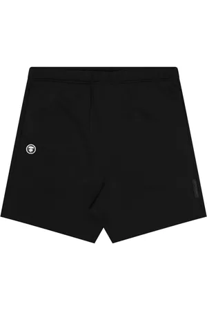 A Bathing Ape Logo-patch elasticated-waist shorts