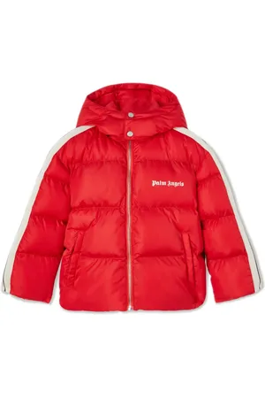 Palm Angels Quilted hooded puffer jacket