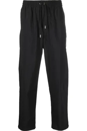 Maison Kitsuné Drawstring straight-leg trousers