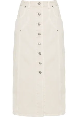 Marant Etoile Vandy denim midi skirt