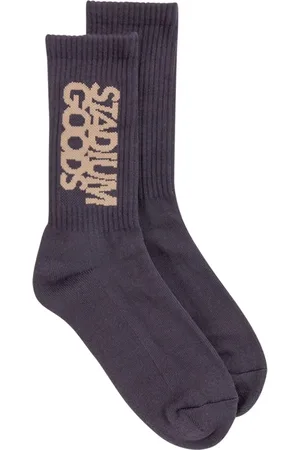 STADIUM GOODS® Ribbed logo "Soot" socks