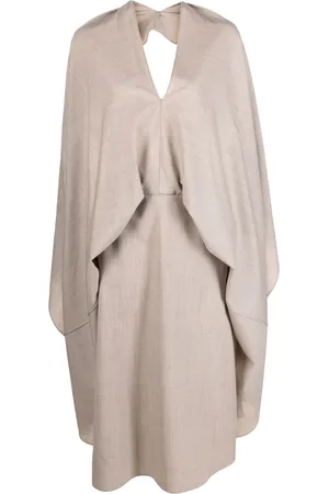 Fendi Cut-out draped wool dress