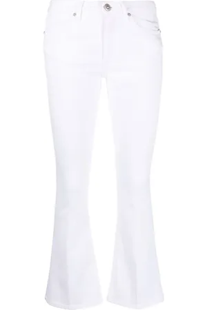 Dondup Logo-patch bootcut jeans