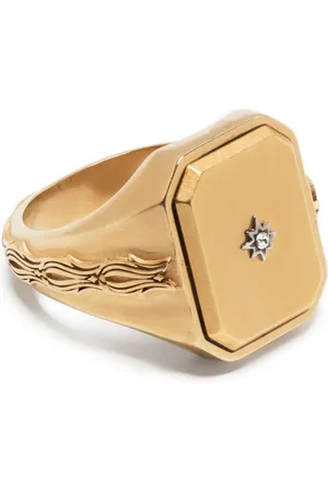 Maison Margiela Diamanté-embellished signet ring