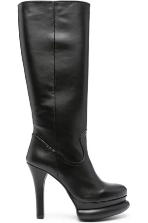 Paloma Barceló 120mm knee-high leather boots