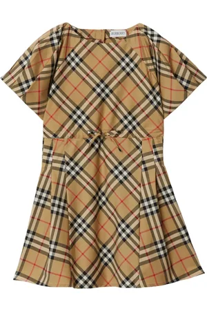 Burberry Checked pleated minidress