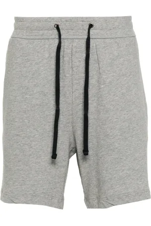 James Perse Mélange-effect cotton shorts