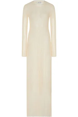ROSETTA GETTY Sheer plissé dress