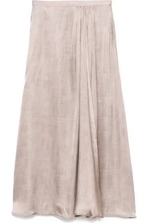 Kiton Pleat-detail midi skirt