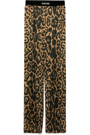 Tom Ford Silk Leopard Pants