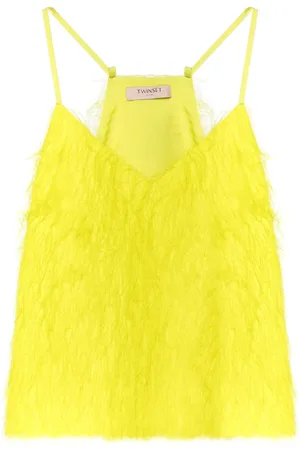 Twin-Set Feather-like tank top