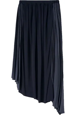 Jil Sander Asymmetric pleated midi skirt