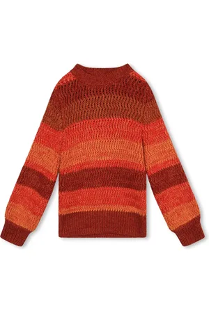 Chloé Logo-embroidered stripe-pattern jumper
