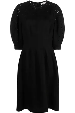Chloé Balloon-sleeve linen dress