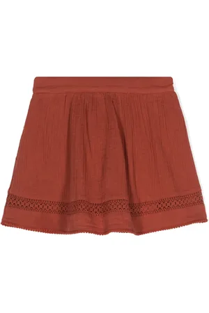 Scotch&Soda Crochet-panel plissé skirt