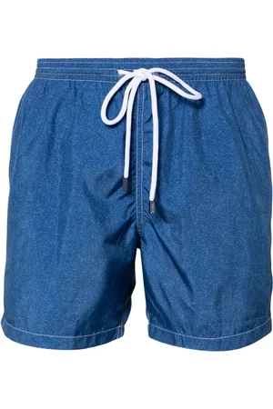 BARBA Mélange-effect swim shorts