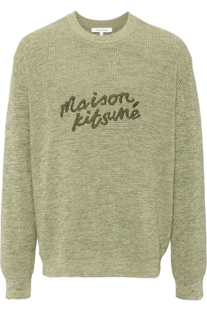 Maison Kitsuné Logo-embroidered cotton jumper