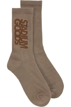 STADIUM GOODS® Ribbed logo "Wild Mushroom" socks