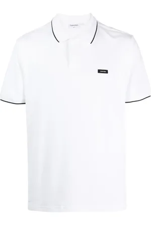 Calvin Klein Logo-appliqué short-sleeve polo shirt
