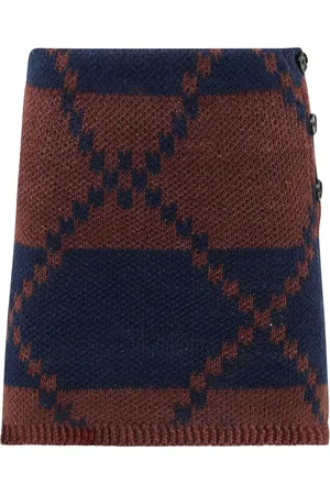 J.W.Anderson Fair isle-knit mini skirt