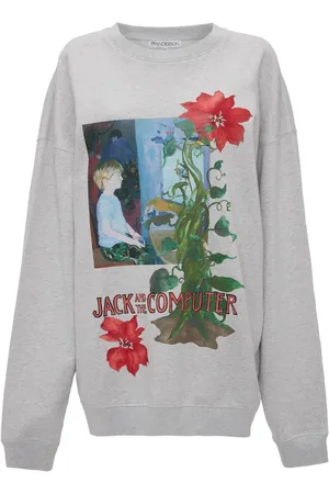J.W.Anderson Graphic-print organic cotton sweatshirt