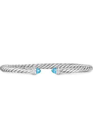 David Yurman Sterling Cablespira Flex® diamond bracelet (4mm)