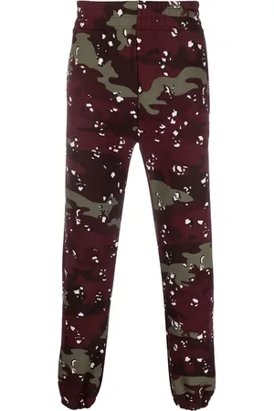Maison Kitsuné Camouflage-print cotton joggers